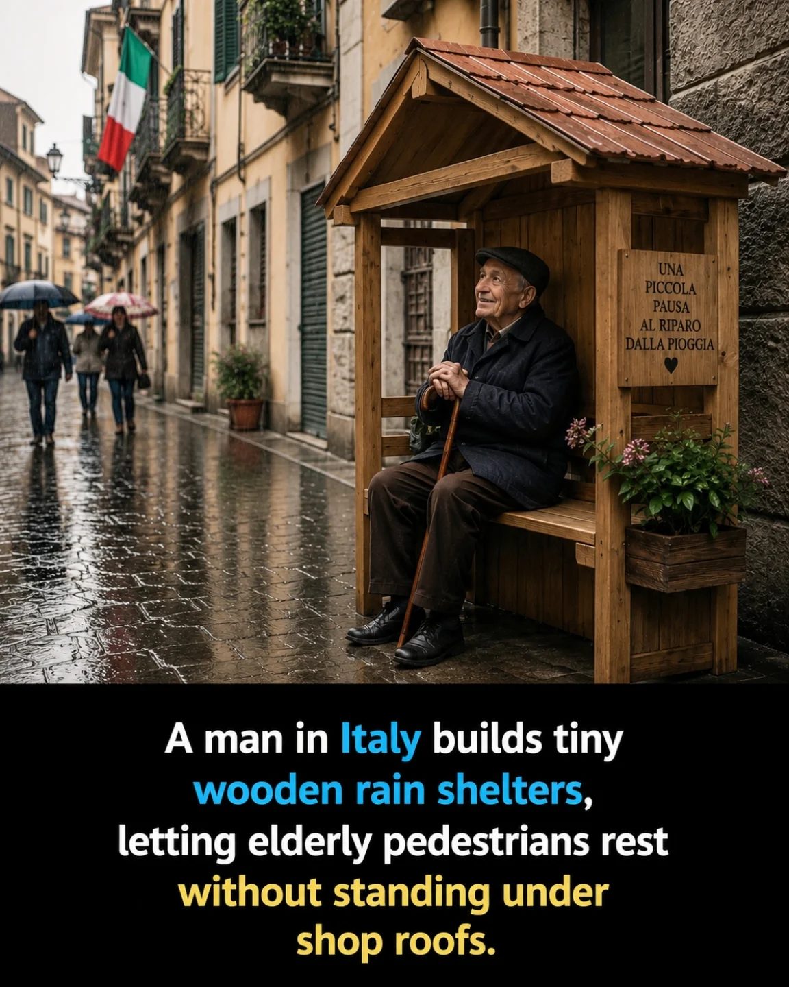 Heartwarming Shelters: An Elderly Man's Kindness in Italy