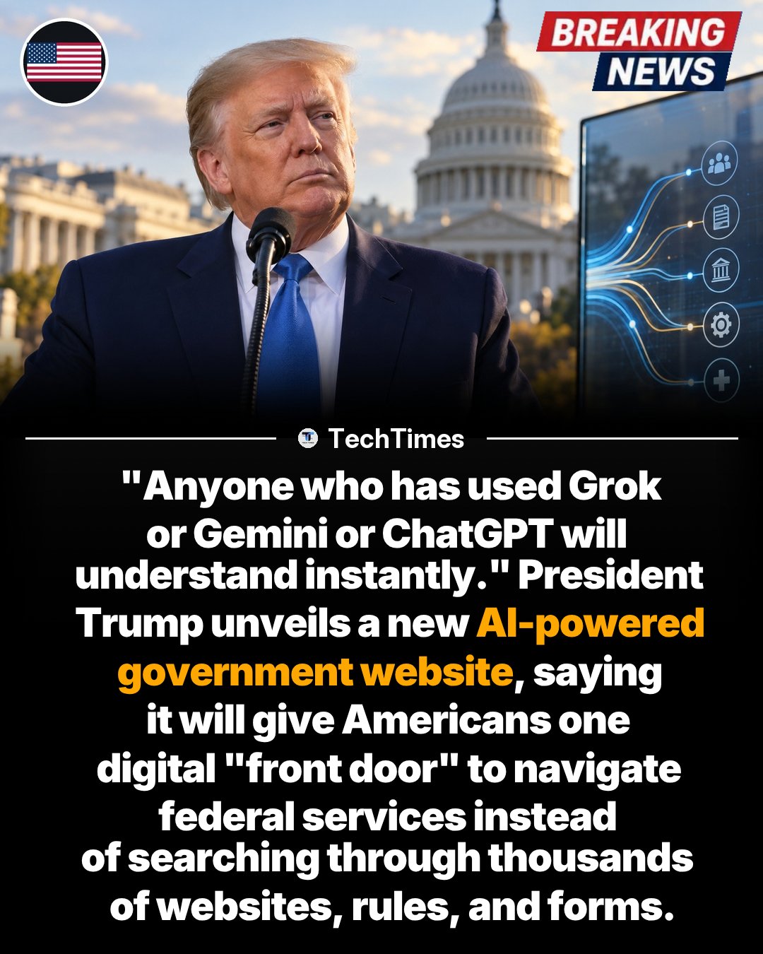 Trump's AI-Powered Government Website: Simplifying Federal Services