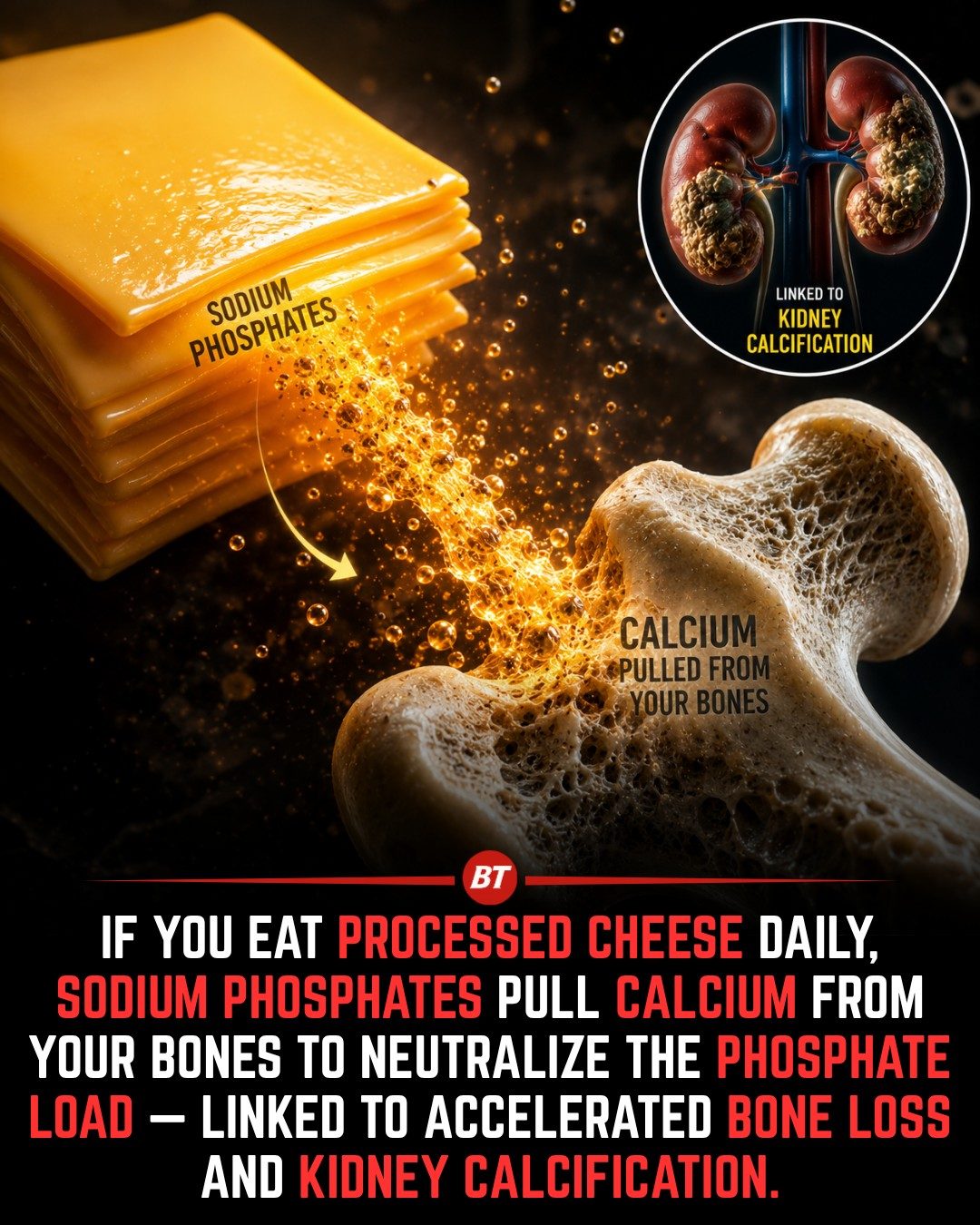 Processed Cheese: Hidden Risks to Bone and Kidney Health
