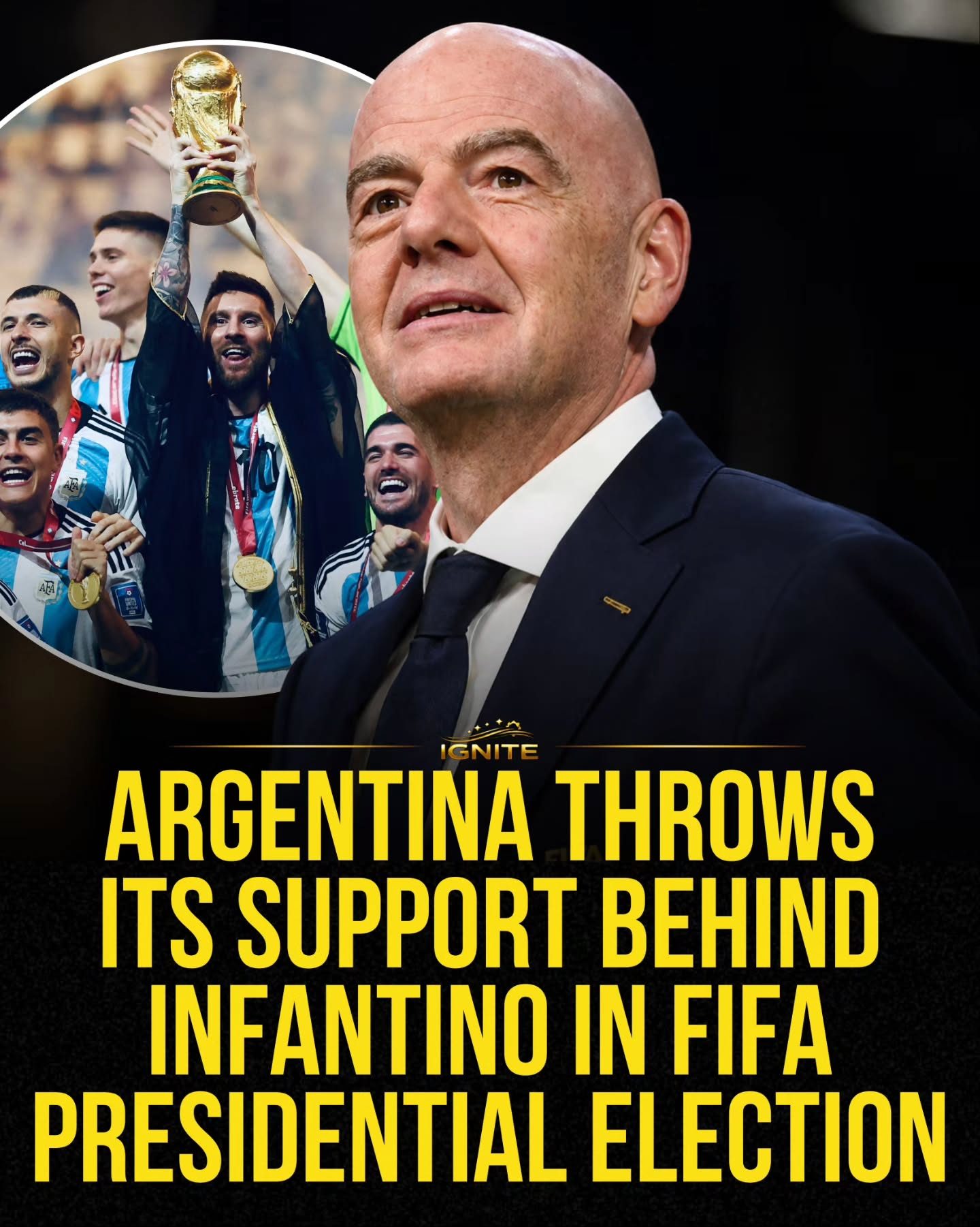 Argentina Backs Infantino for FIFA President