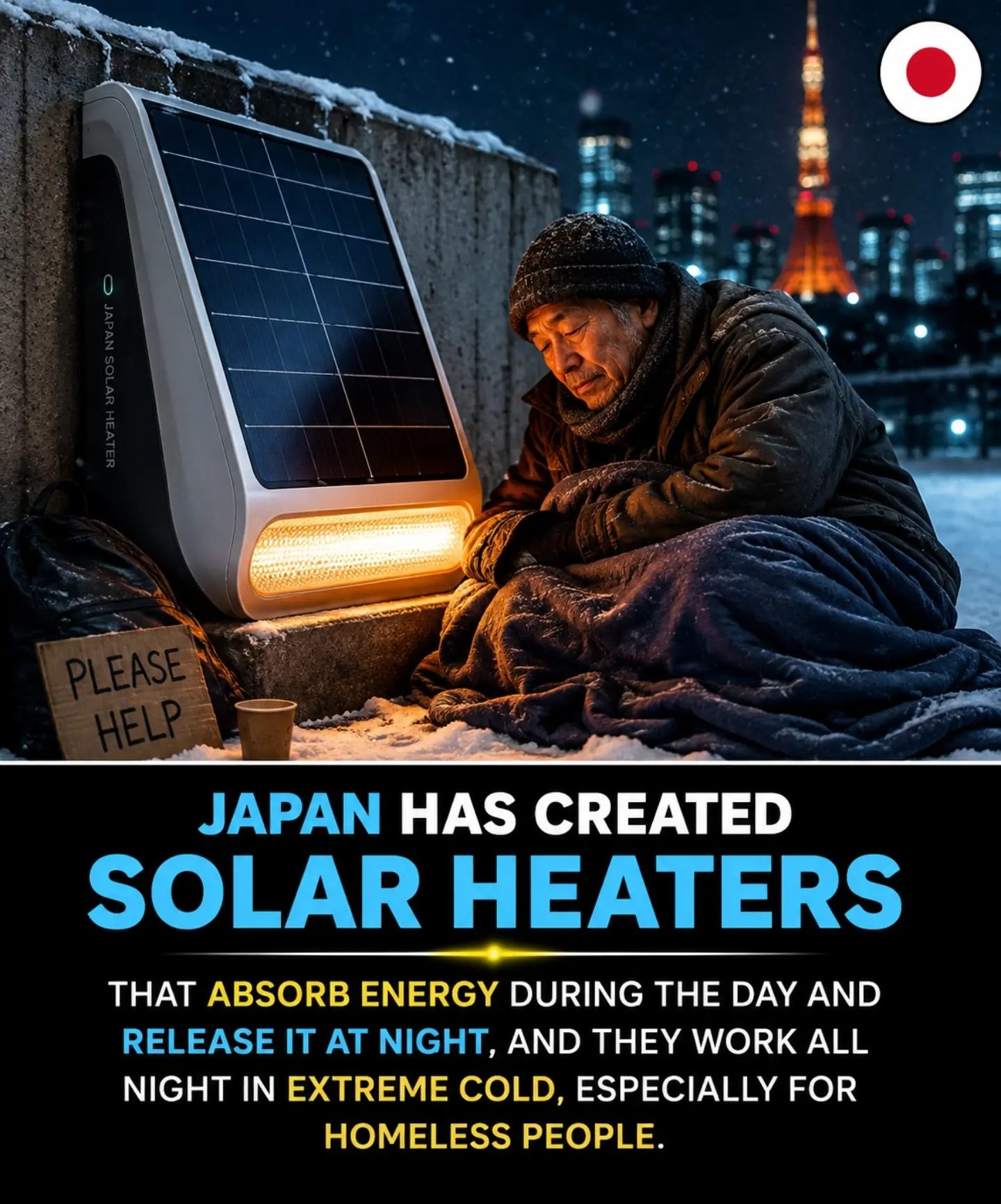 Japan's Solar Heaters: A Beacon of Hope for the Homeless in Extreme Cold