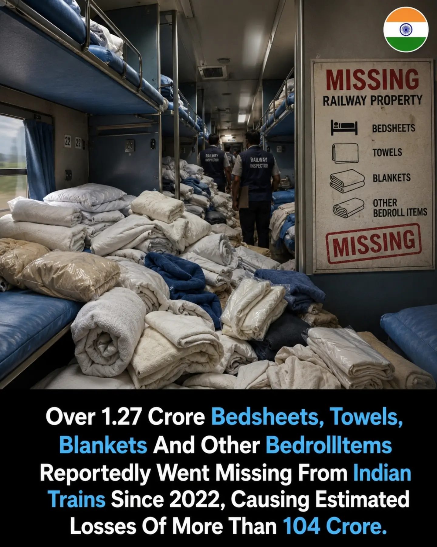 The Alarming amount of Missing Bedding on Indian Trains