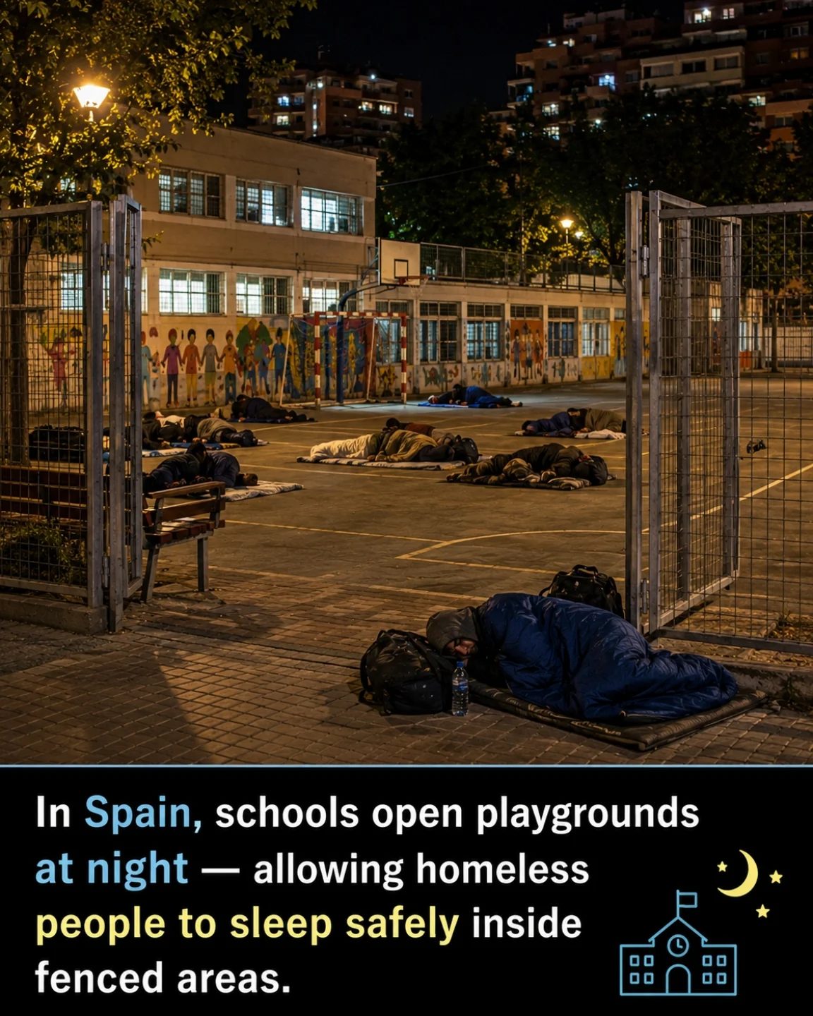 Spain's Schools Offer Nighttime Shelter for Homeless