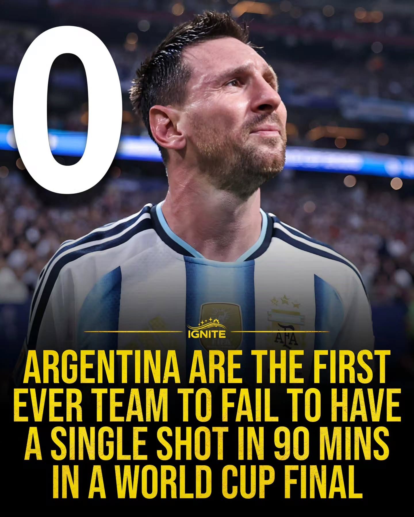 Lionel Messi: Argentina's Historic World Cup Shotless Final
