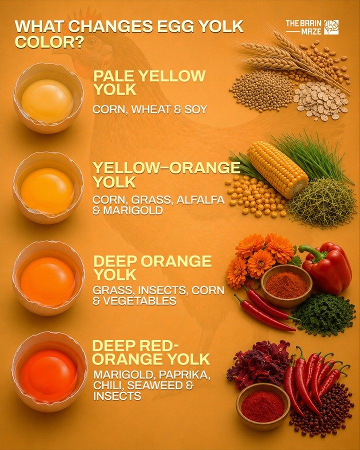 How a Hen's Diet Determines Egg Yolk Color