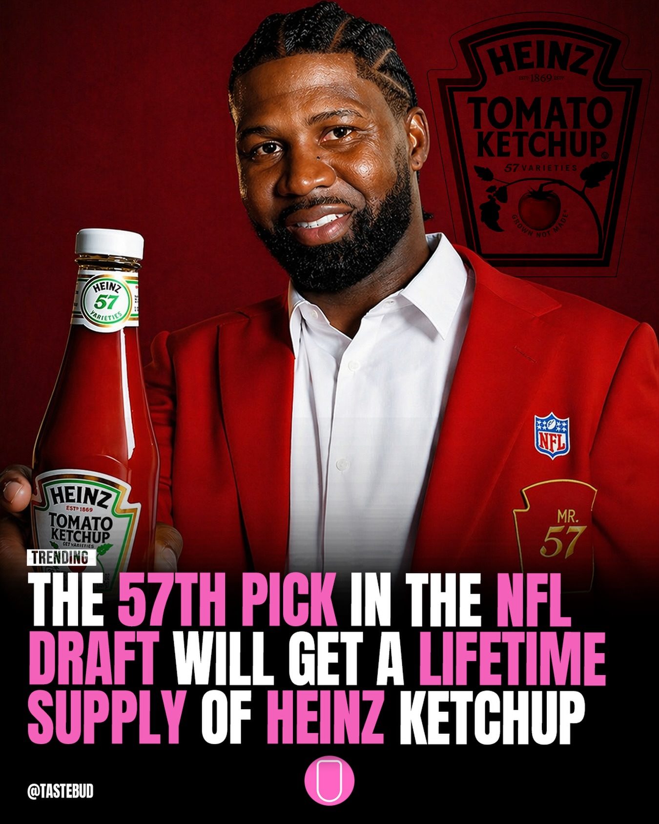 Heinz Ketchup NFL Draft Mr. 57 Giveaway