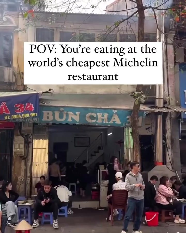 Dining Affordably at Bún Chả 3: World's Cheapest Michelin Experience