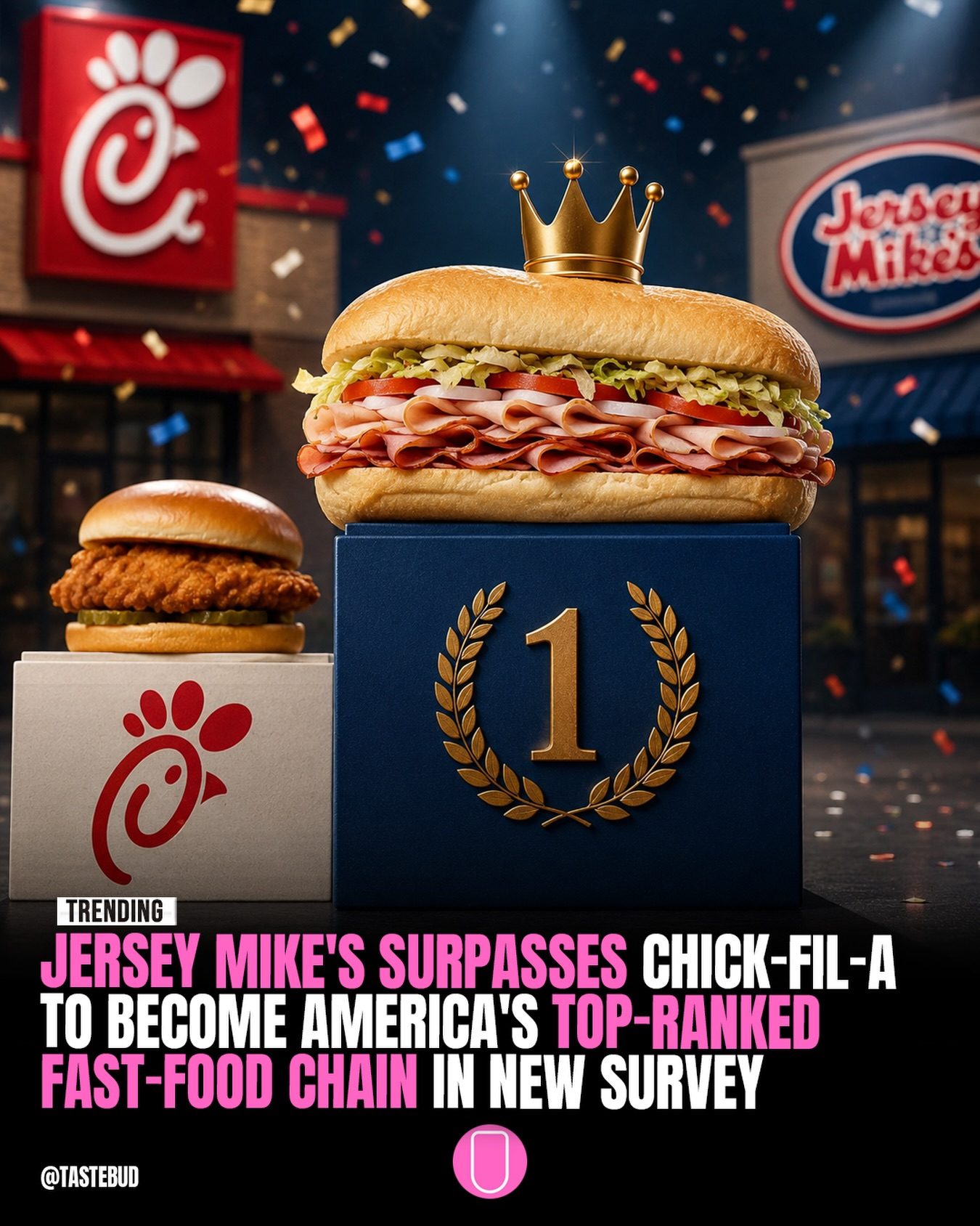 Jersey Mike's Dethrones Chick-fil-A as Top Fast-Food Chain