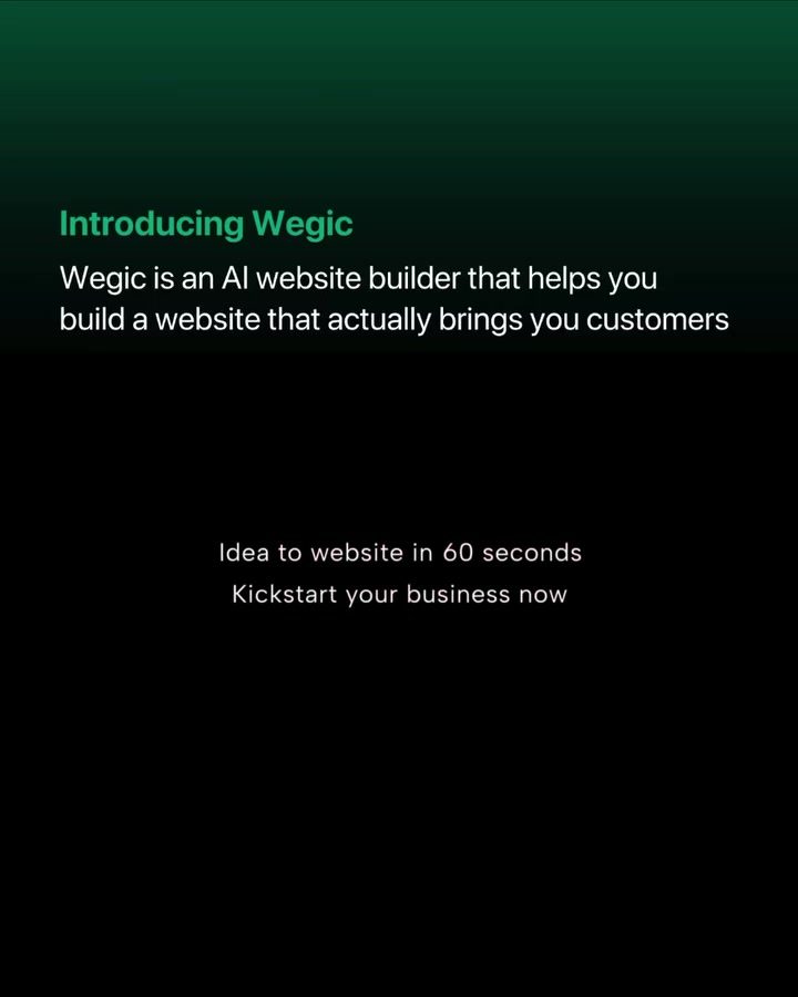 Wegic AI: Build a Website in 60 Seconds
