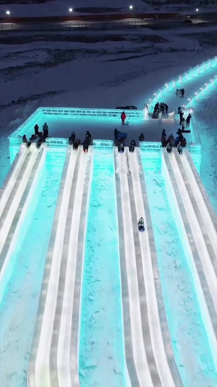 Nighttime Fun at Snow Slide Park