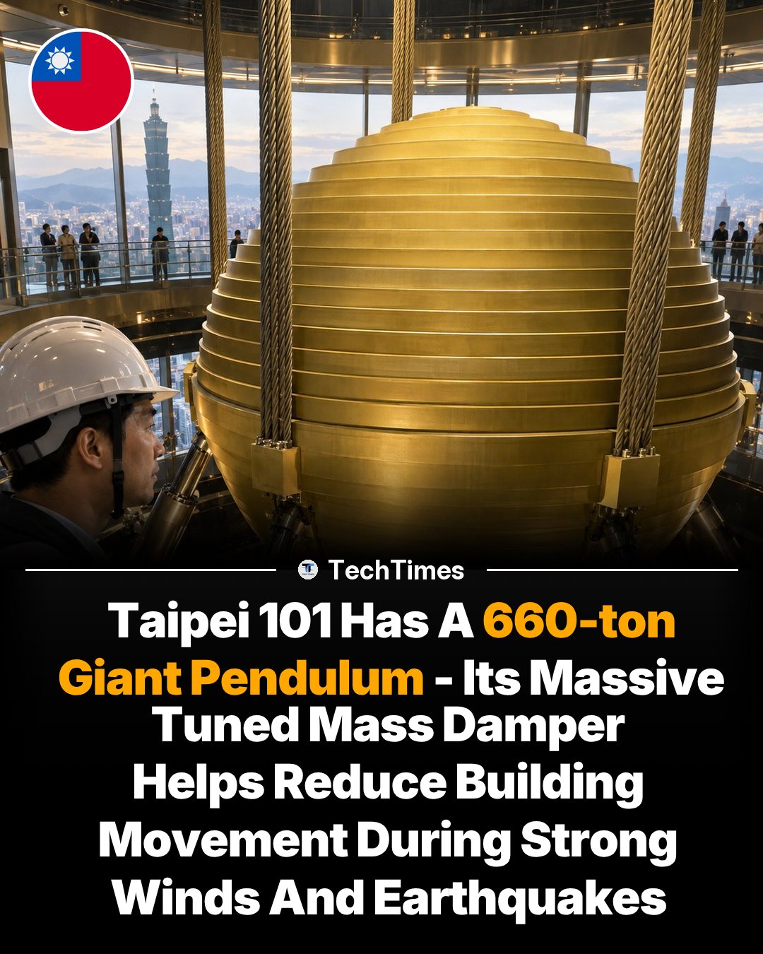 Taipei 101's 660-Ton Tuned Mass Damper