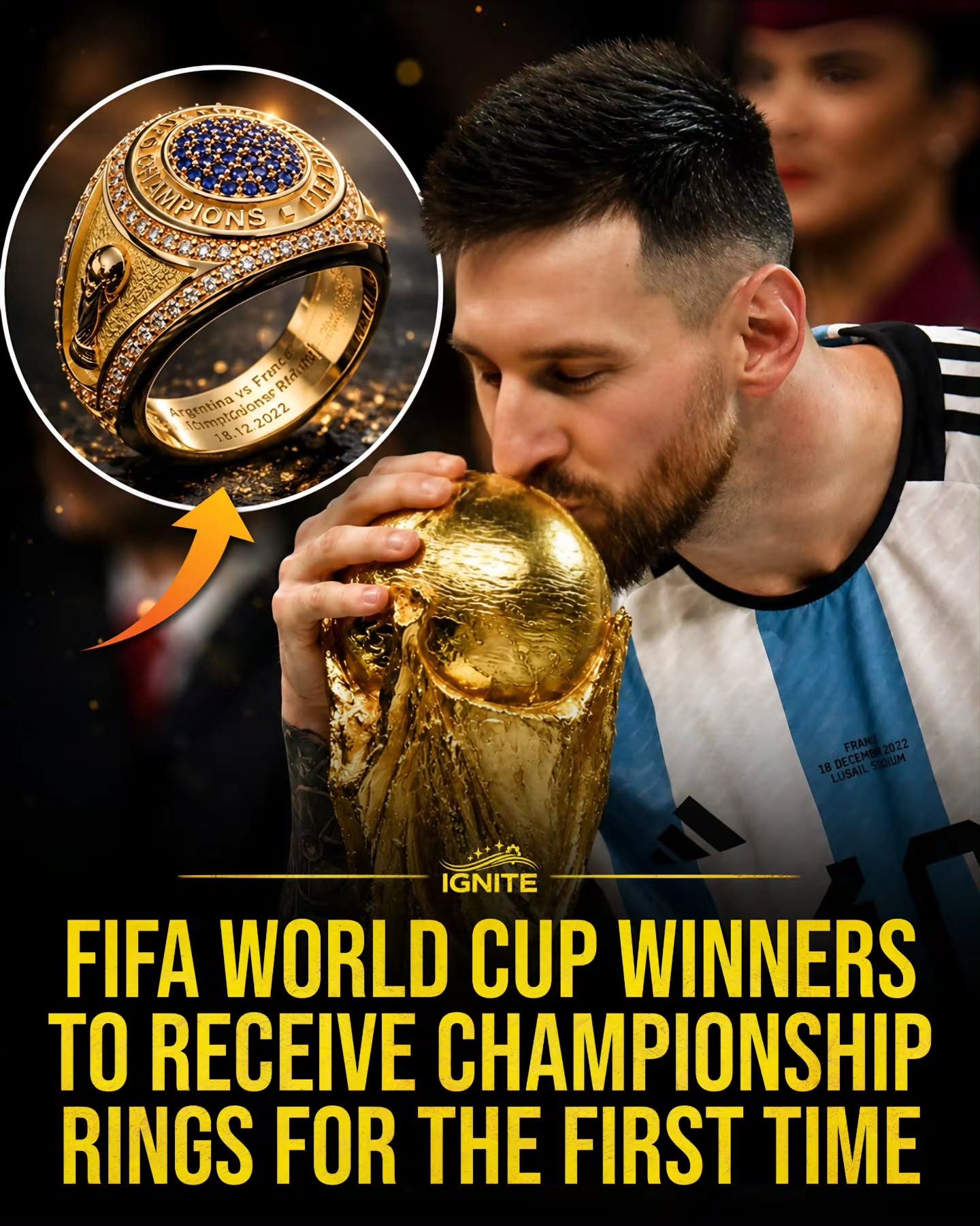 Lionel Messi's Championship Ring: Icon of Argentina's World Cup Victory