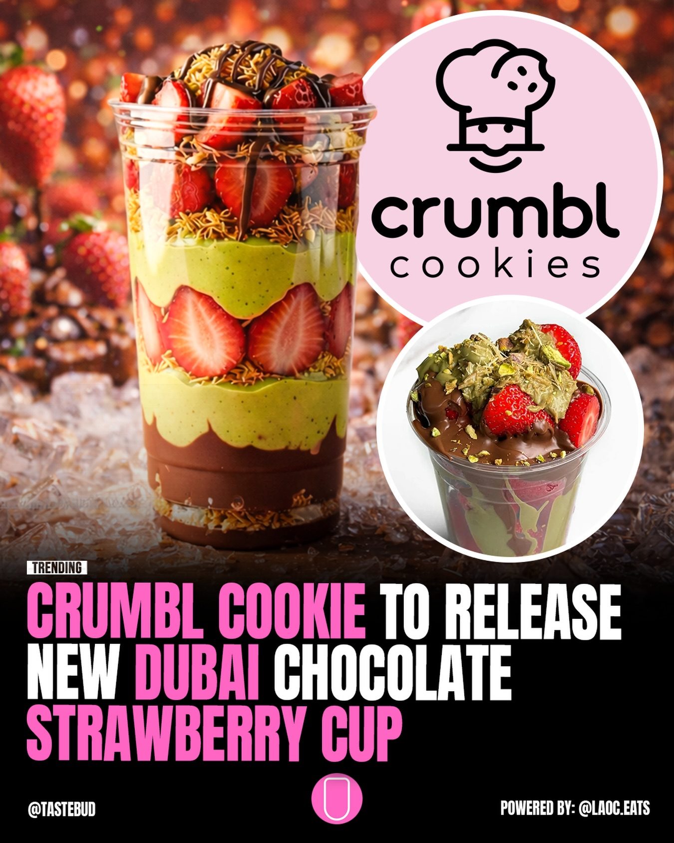 Crumbl's New Dubai Chocolate Strawberry Cup: A Luxurious Dessert