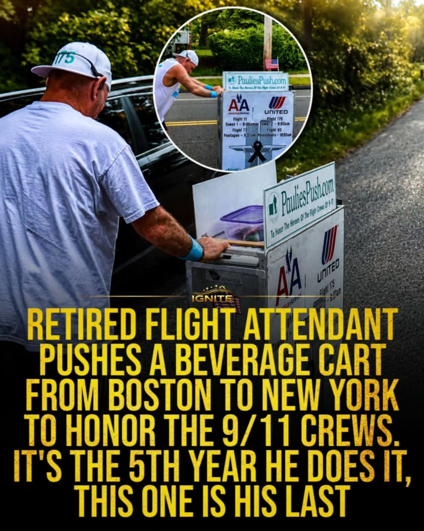 Flight Attendant Honors 9/11 Victims: A 500-Mile Push