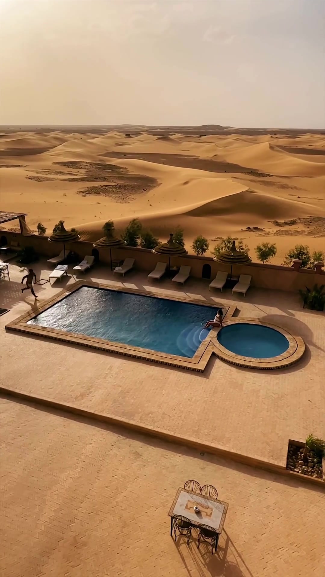 Luxury Desert Resort: Pool Oasis in the Sand