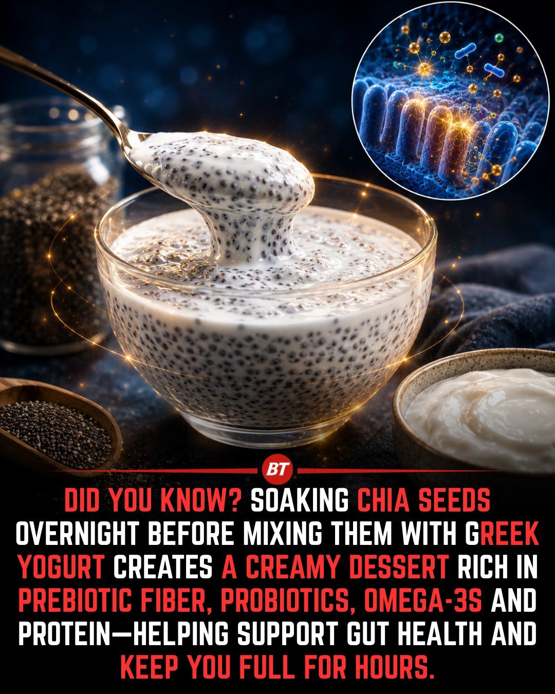 Chia Seed and Greek Yogurt Dessert Benefits
