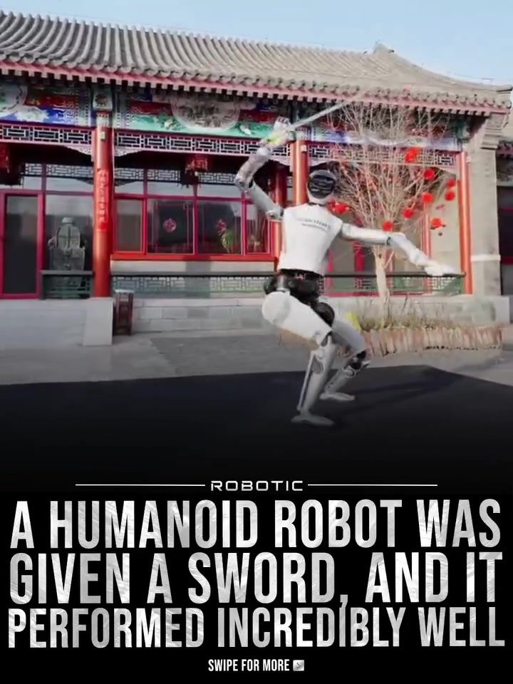 Humanoid Robot's Swordsmanship: A Glimpse Into Future Agility