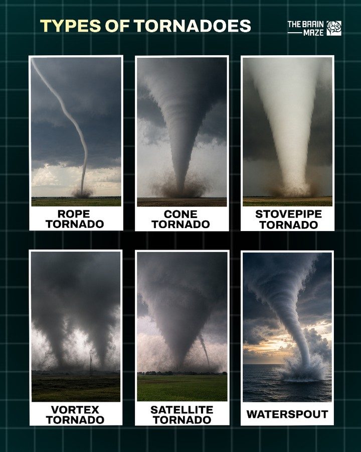 Learn About the Six Main Types of Tornadoes