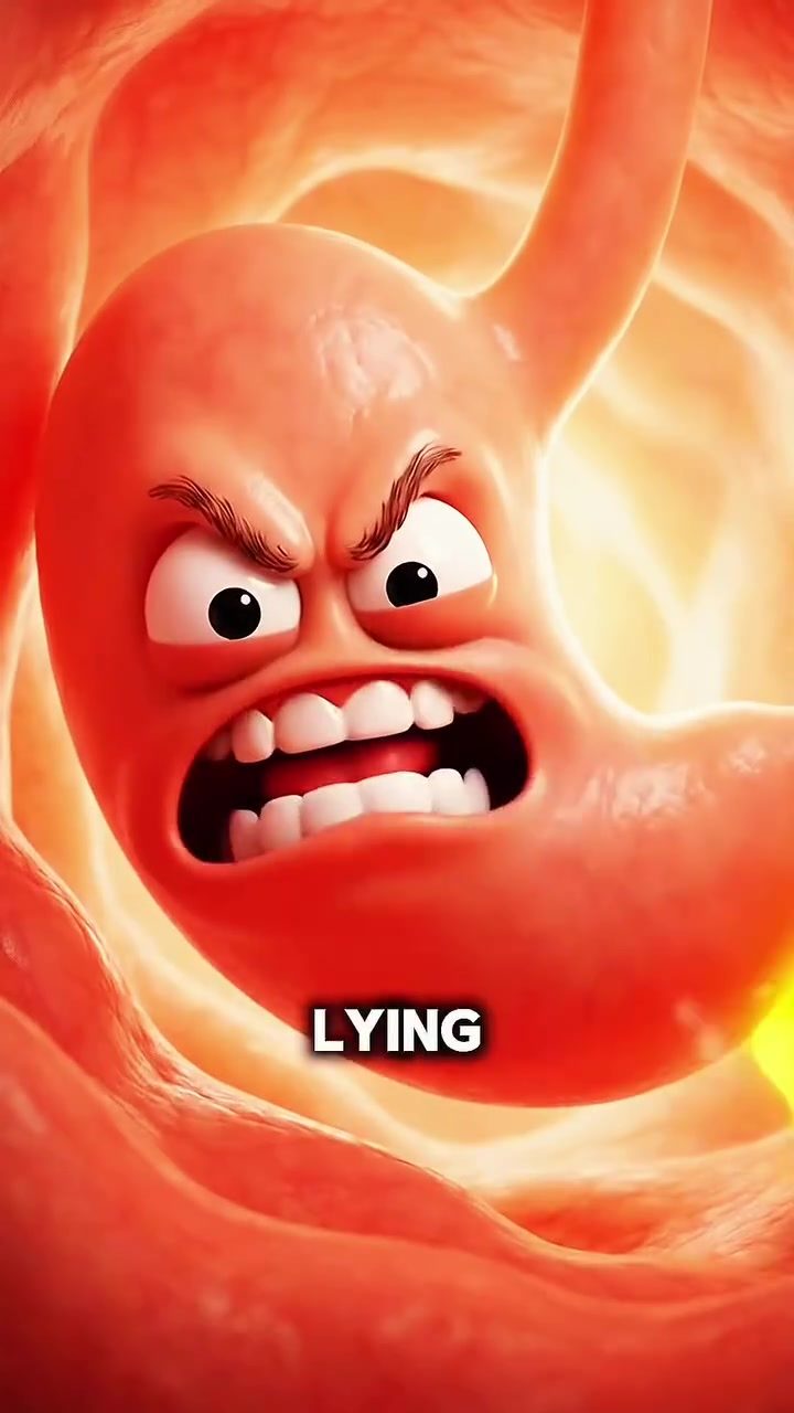 Animated Sausage Character Acts Out Eating Habits