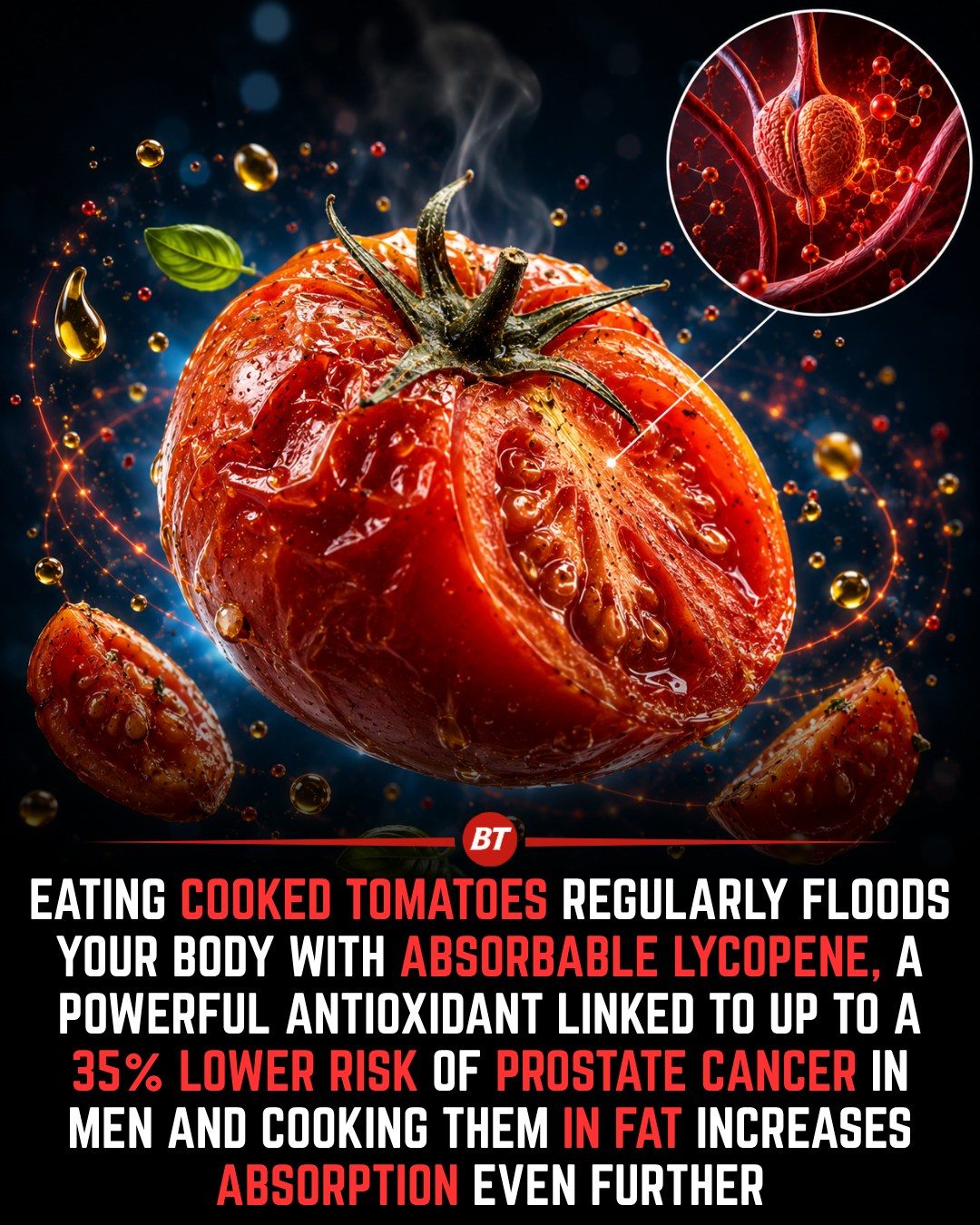 Cooking Tomatoes Boosts Lycopene Absorption for Prostate Health