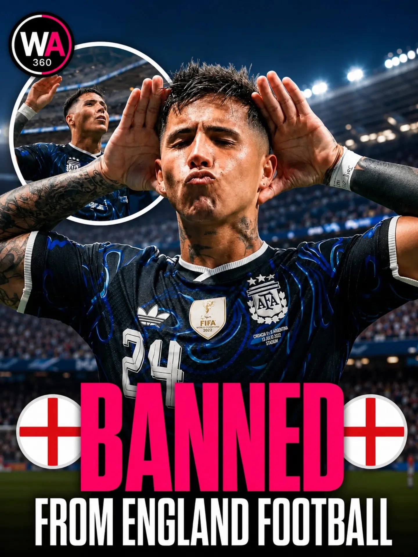 Argentina Star's Alleged Ban from England Football Sparks Global Debate