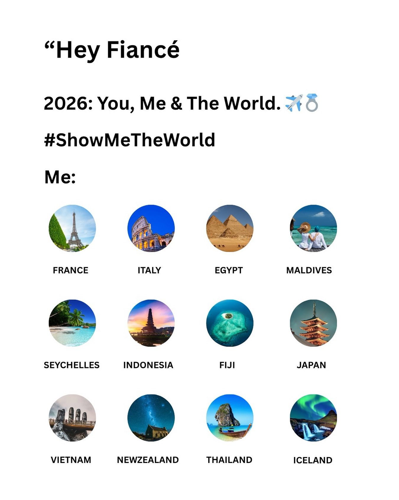 Dreaming of 16 World Destinations for 2026