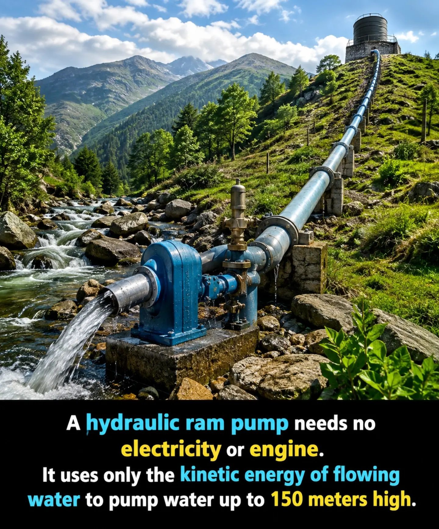 Hydraulic Ram Pumps: Lifting Water Without Power