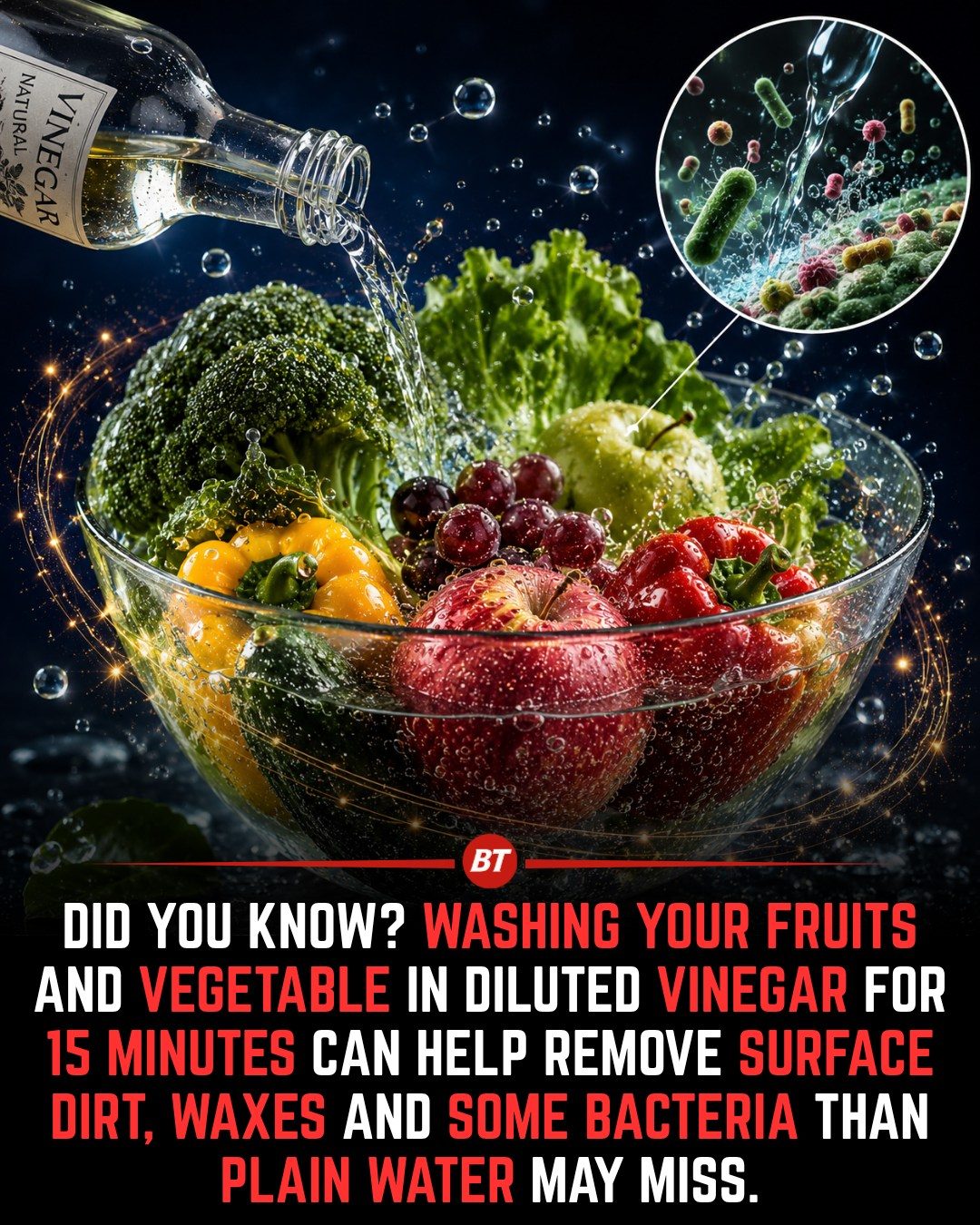 Clean Your Produce: Benefits of Vinegar Soak for Fruits and Vegetables