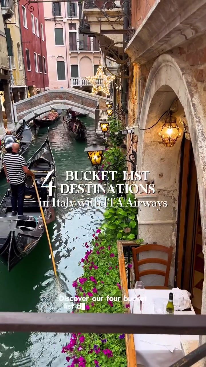 Discover Bucket List Destinations in Italy for 2025 with ITA Airways