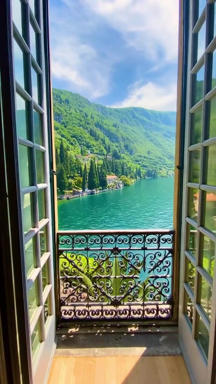 Varenna Lake Como View From Pinkines' Balcony