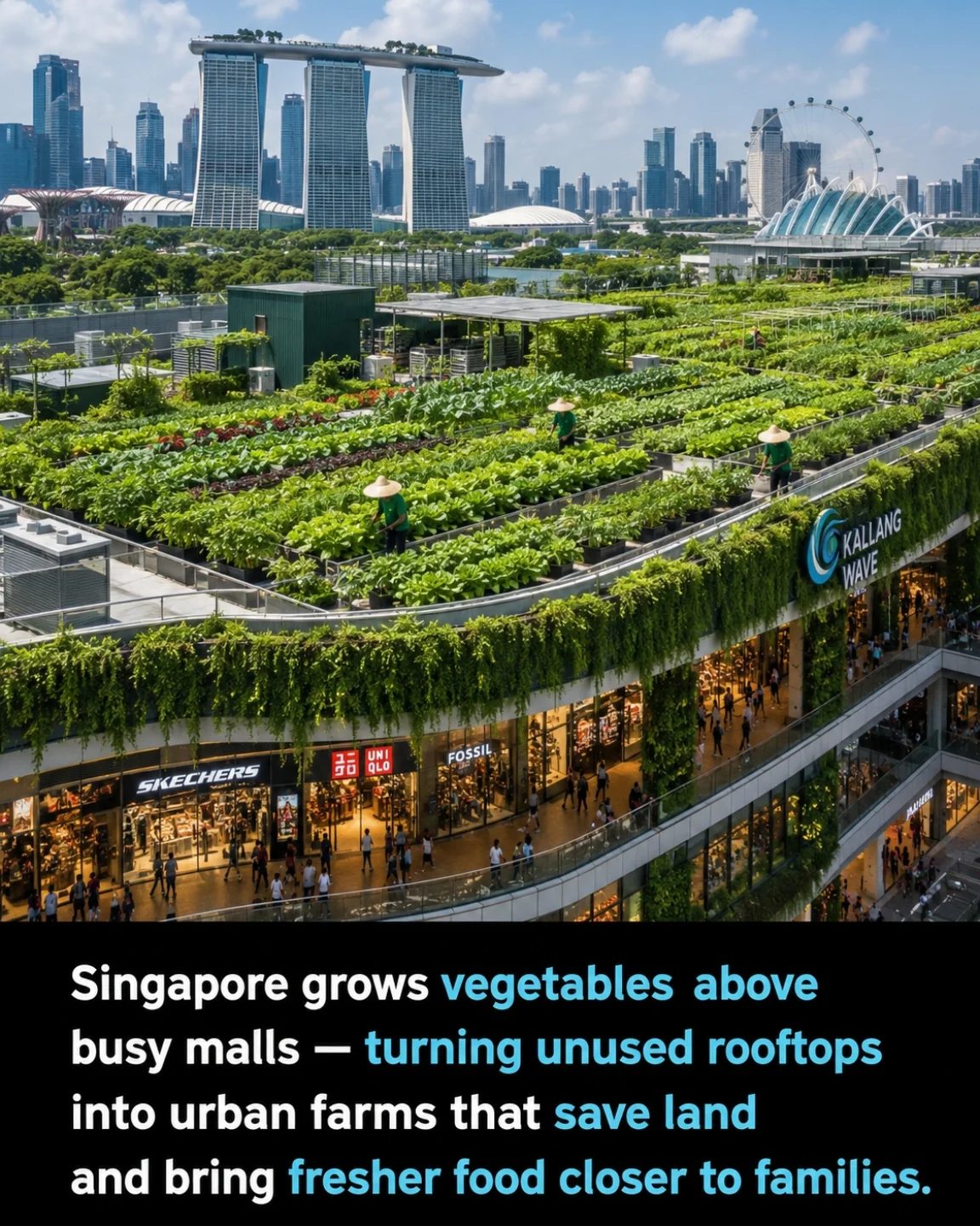 Singapore's Sky Gardens: Urban Farming on Mall Rooftops