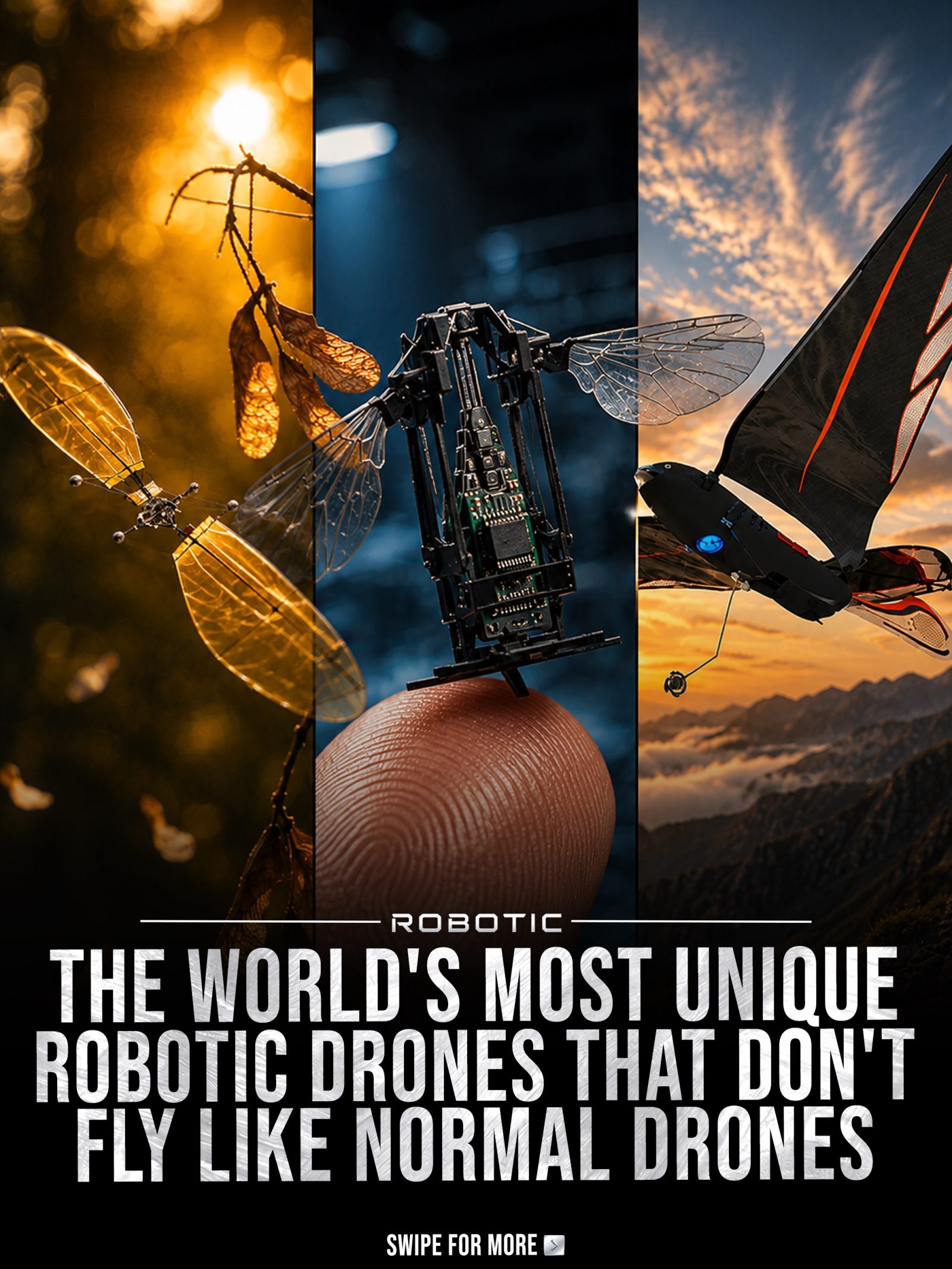 **Unique Robotic Drones: Nature-Inspired Innovations in Action**