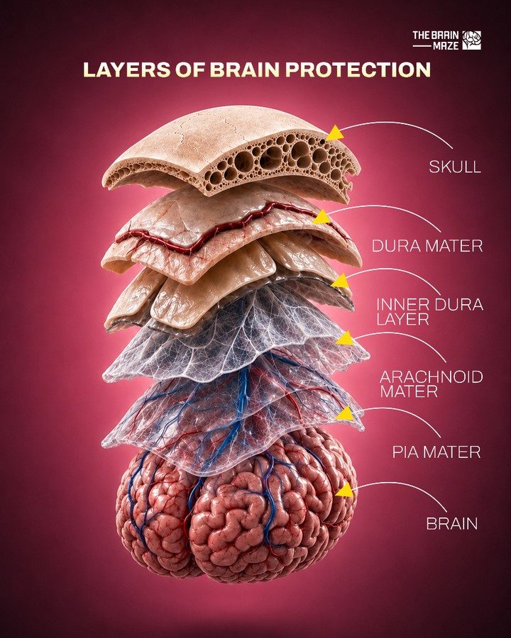 The Brain's Protective Layers: Skull to Pia Mater