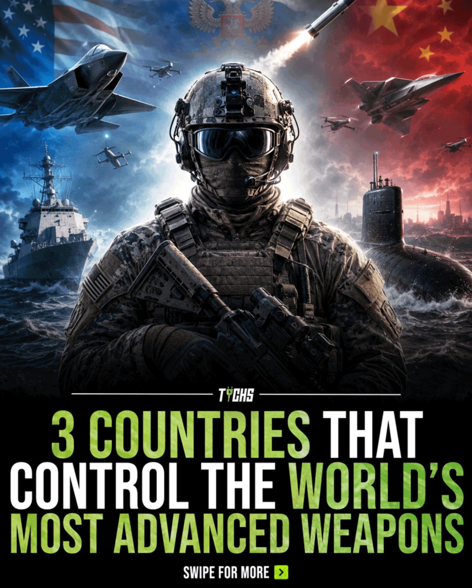 Who's Ahead in the Global Military Race? United States vs. China vs. Russia