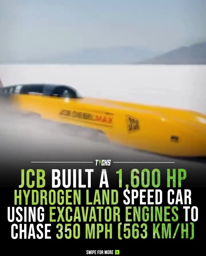 JCB's Hydrogen-Powered Land Speed Car Aims for 350 MPH