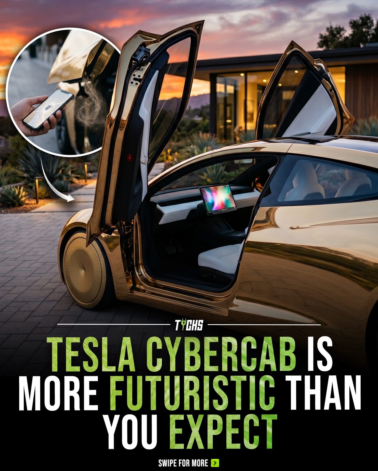 Tesla Cybercab: A Futuristic Ride with AI Driving