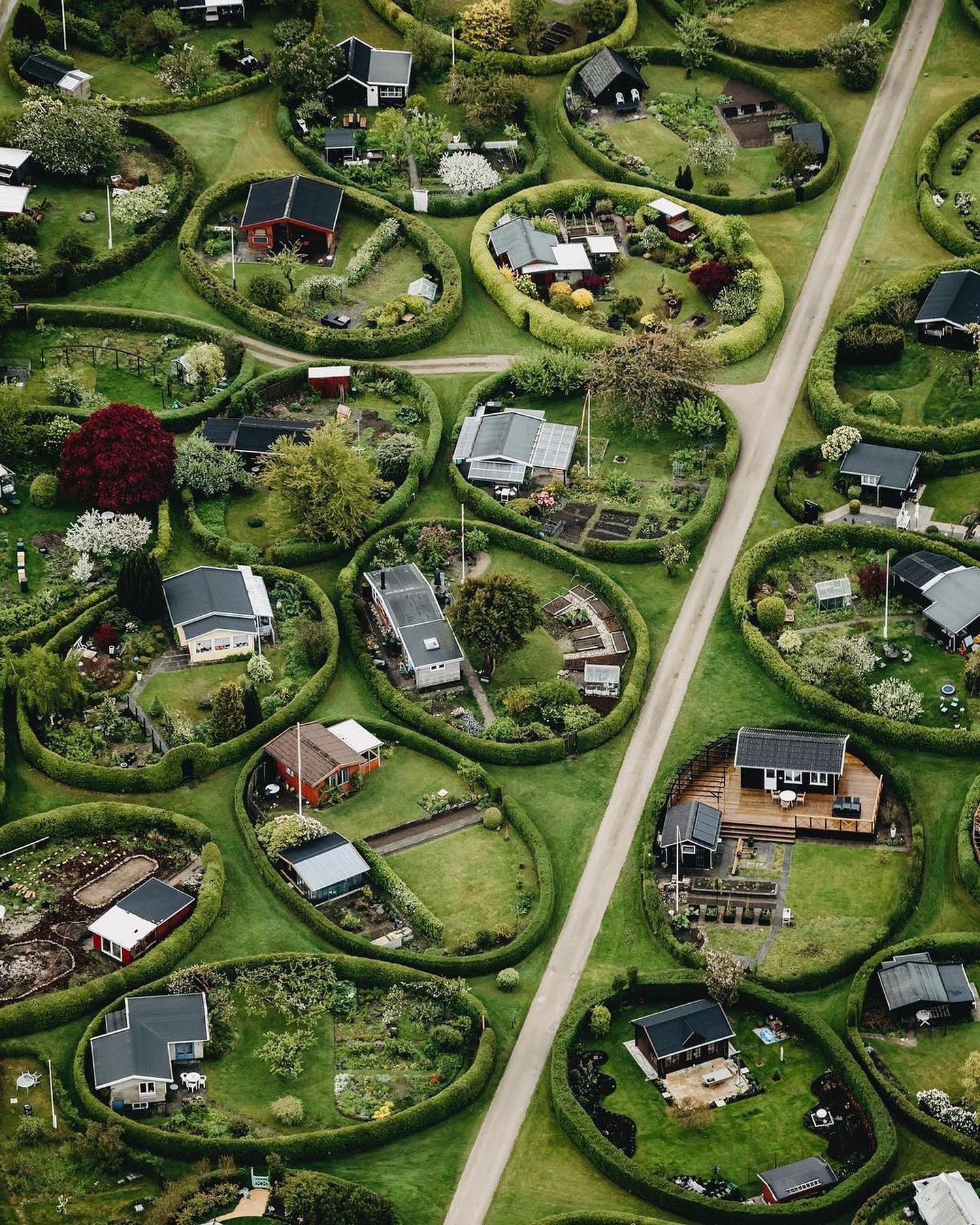 Aerial Views of European Village and City Landscapes