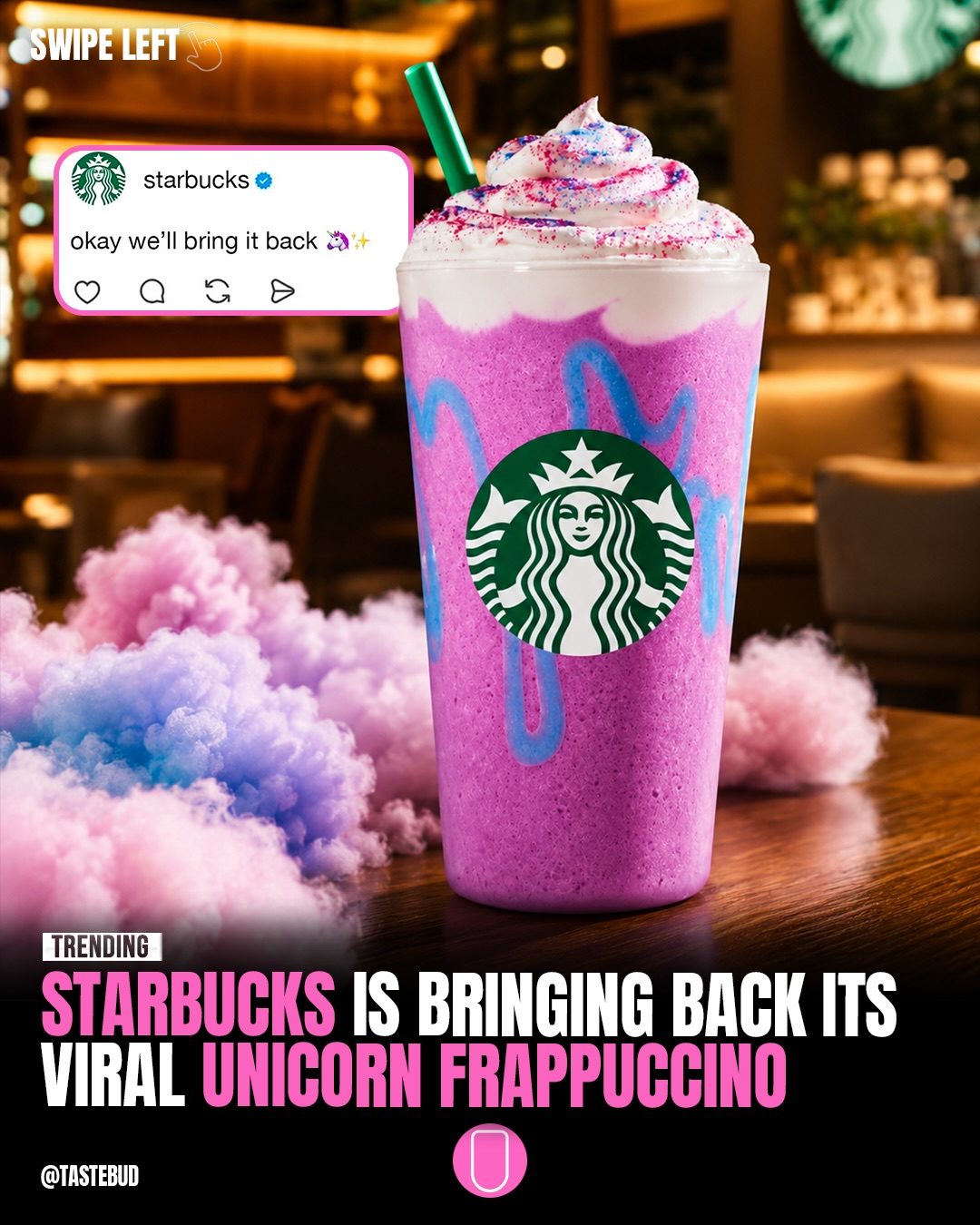 Starbucks' Vibrant Unicorn Frappuccino is Coming Back