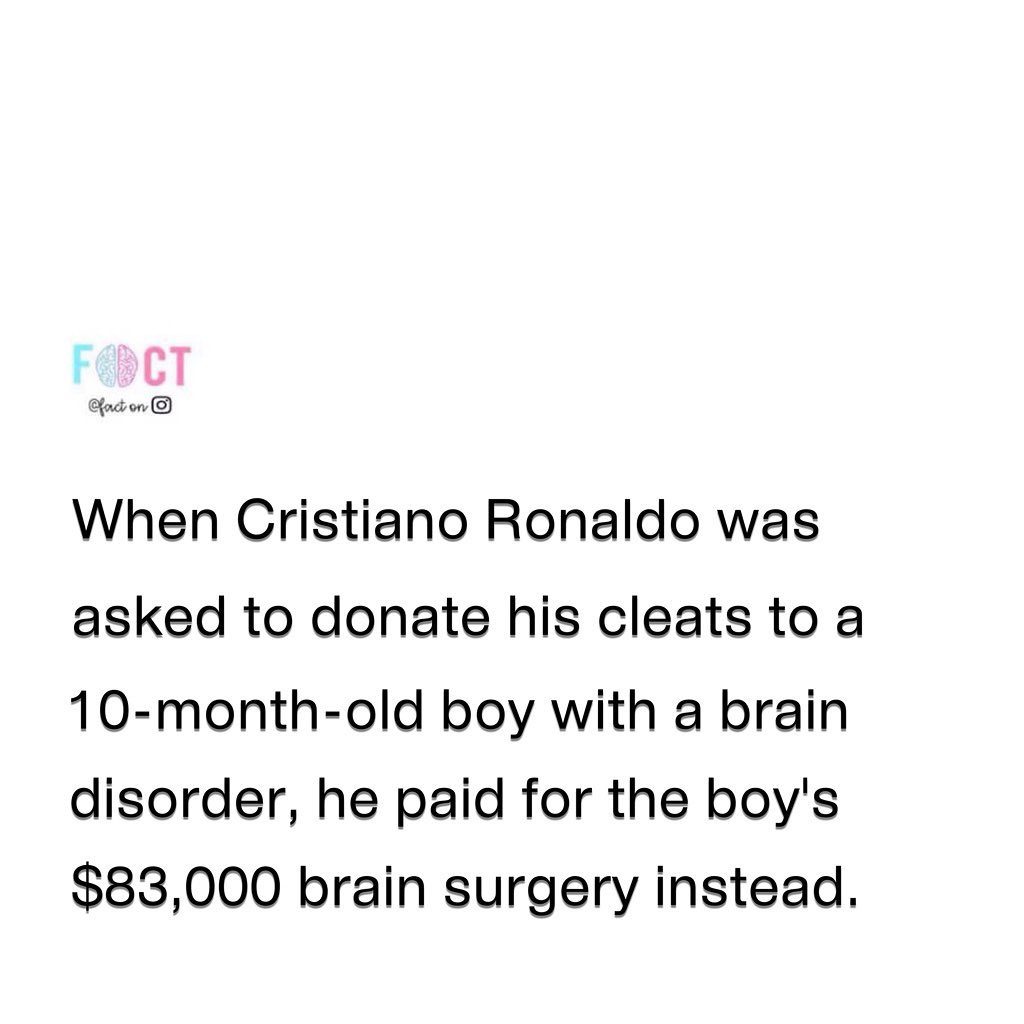 Cristiano Ronaldo Pays $83,000 for Boy's Brain Surgery Instead of Cleats