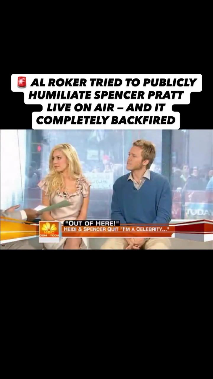 Al Roker's Botched Attempt to Humiliate Spencer Pratt on Today Show