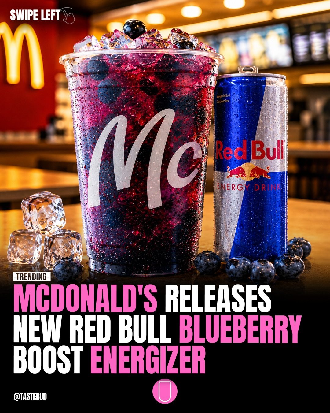 McDonald's New Blueberry Energy Drink: The Red Bull Boost