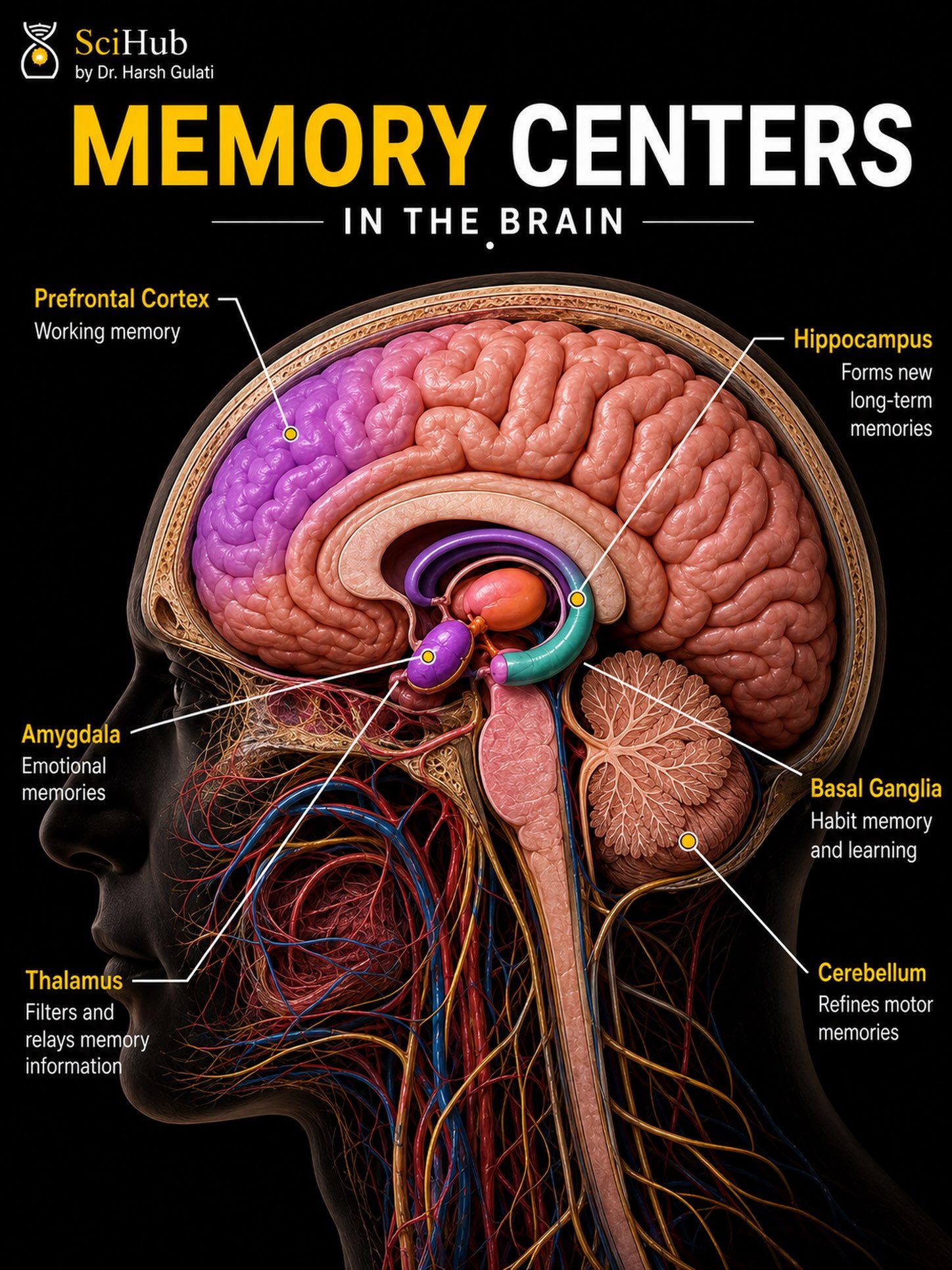 Discover the Brain's Memory Centers: Prefrontal Cortex to Cerebellum