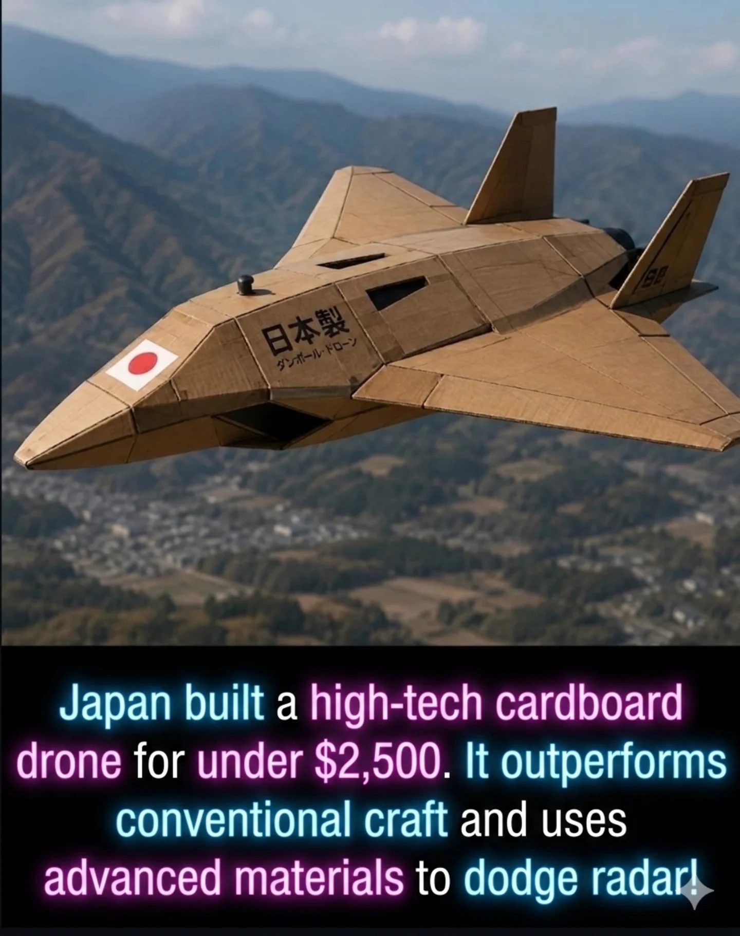 Japan's Revolutionary Cardboard Drone: Affordable Stealth Tech