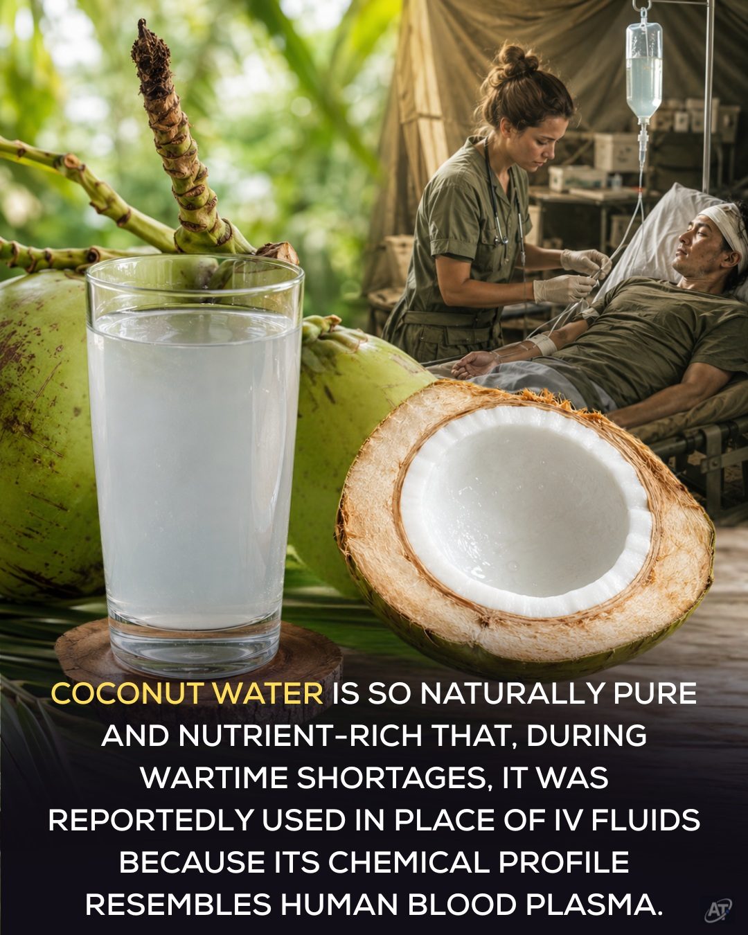 The Historical Use of Coconut Water as IV Fluid in Wartime