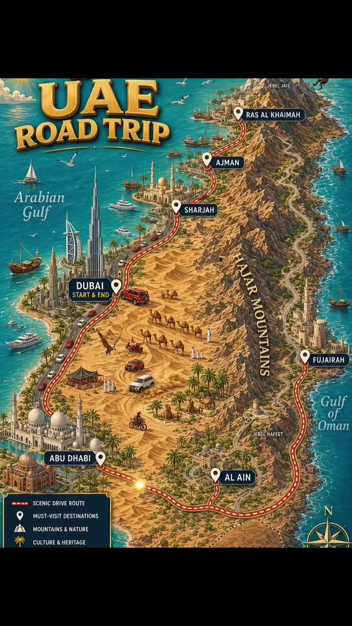 Your Road Trip Guide to UAE's Best Cities & Landmarks