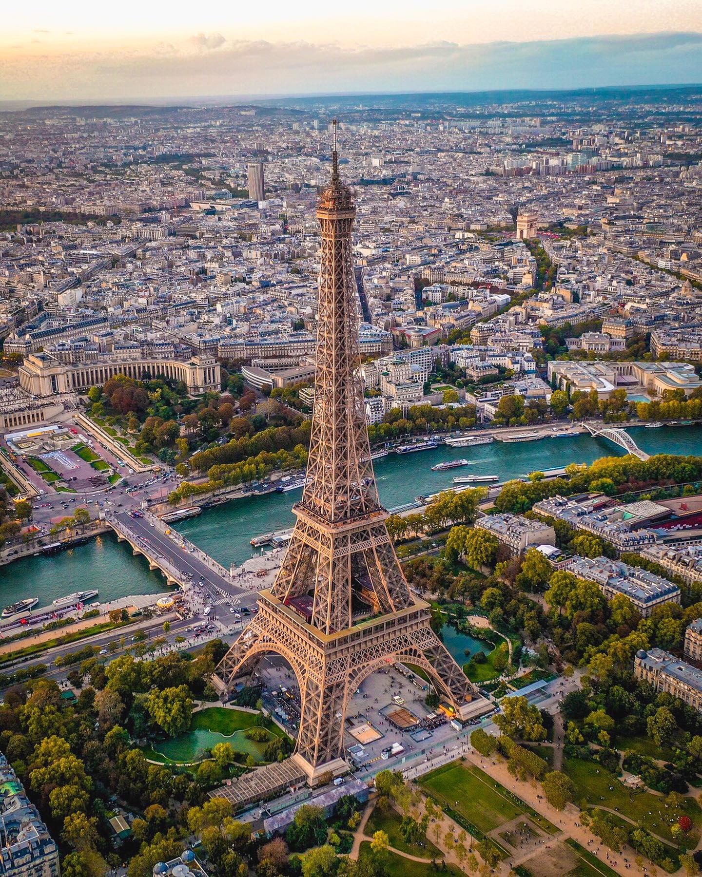 Paris Aerial Views: Iconic Landmarks from Above