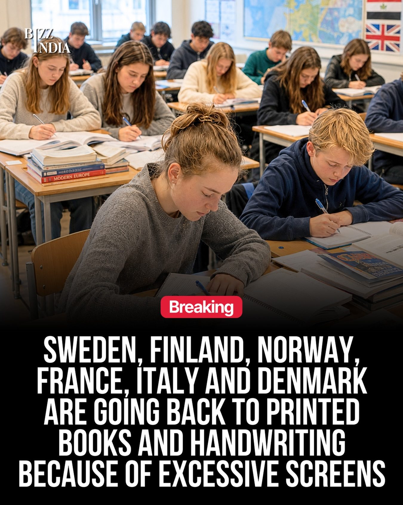 European Countries Return to Printed Books in Schools