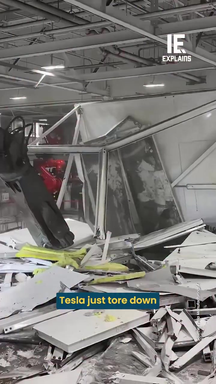 Tesla Factory Demolition: Model S and X Line