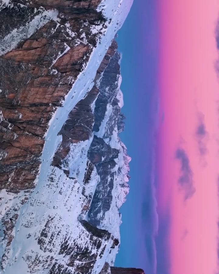 Dolomites Italy: Snow-Capped Peaks at Twilight