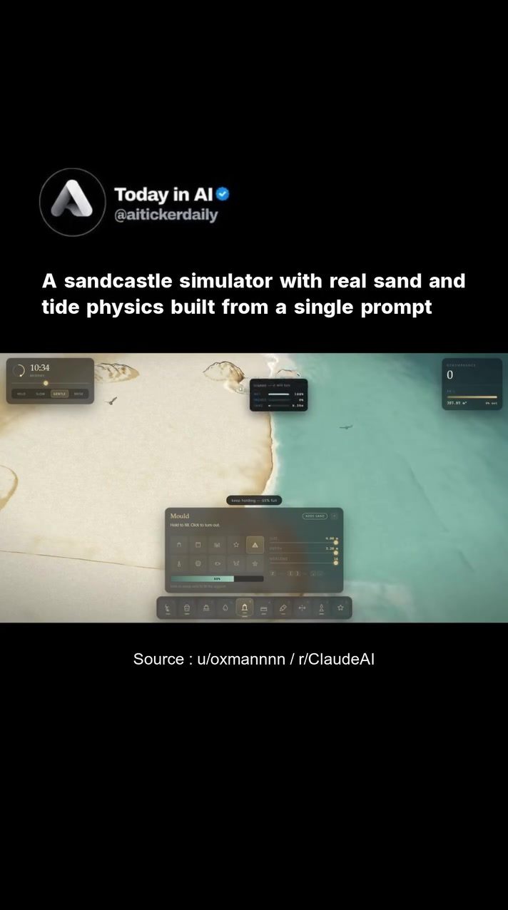 Explore the AI-Powered Sandcastle Simulator with Realistic Physics